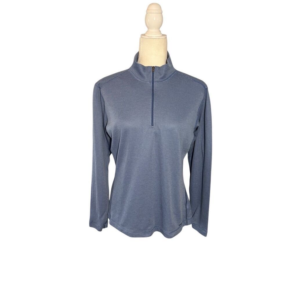 Patagonia Capilene blue 1/4 zip pullover - L